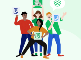 Gruppe hält Formulare hoch – Anmeldung und Meldung der Adressänderung Bei Umzug bei Schweizer Behörden